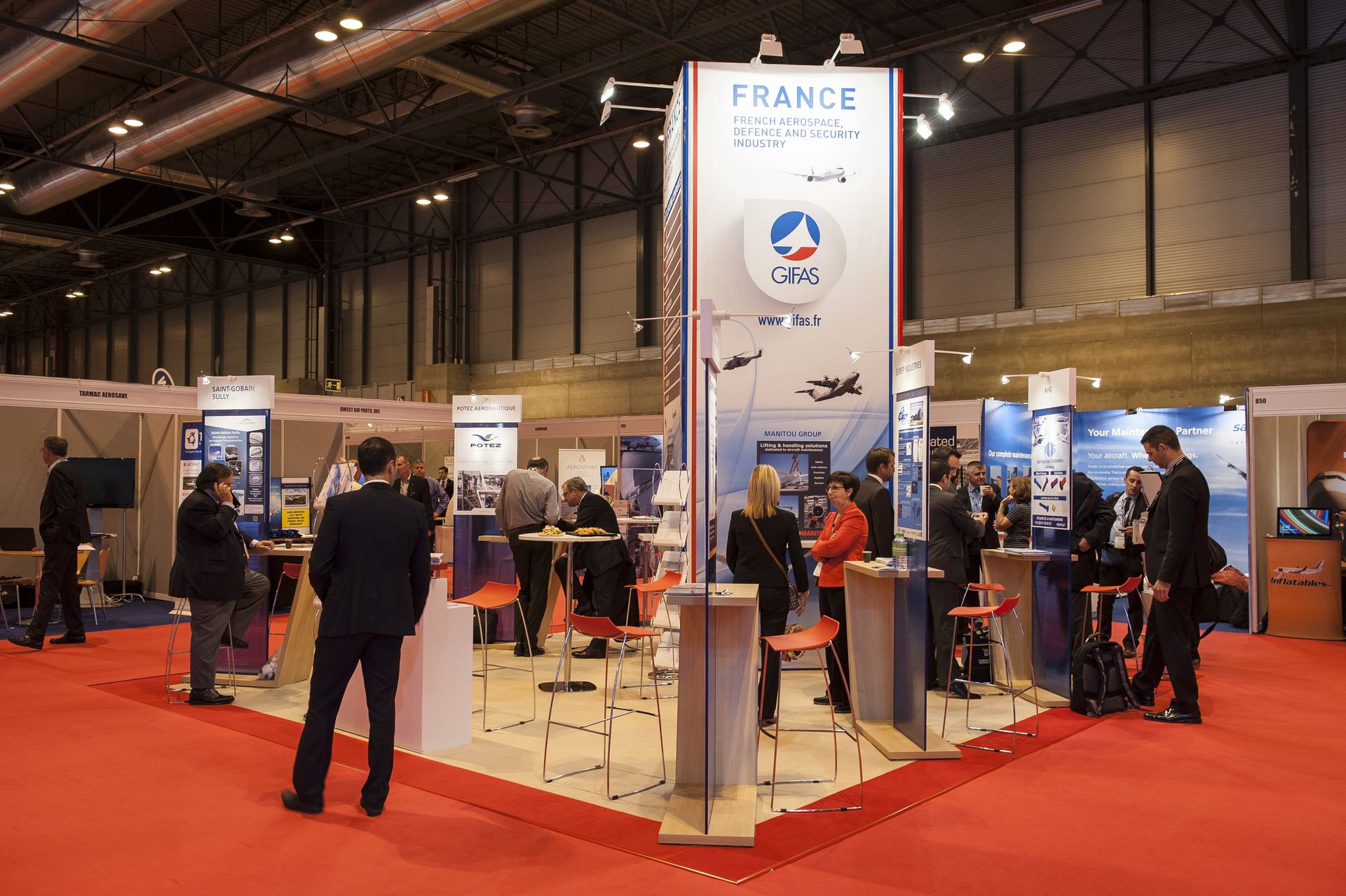 Pavillon aéronautique collectif : le Pavillon France du GIFAS conçu par The Stand Experts