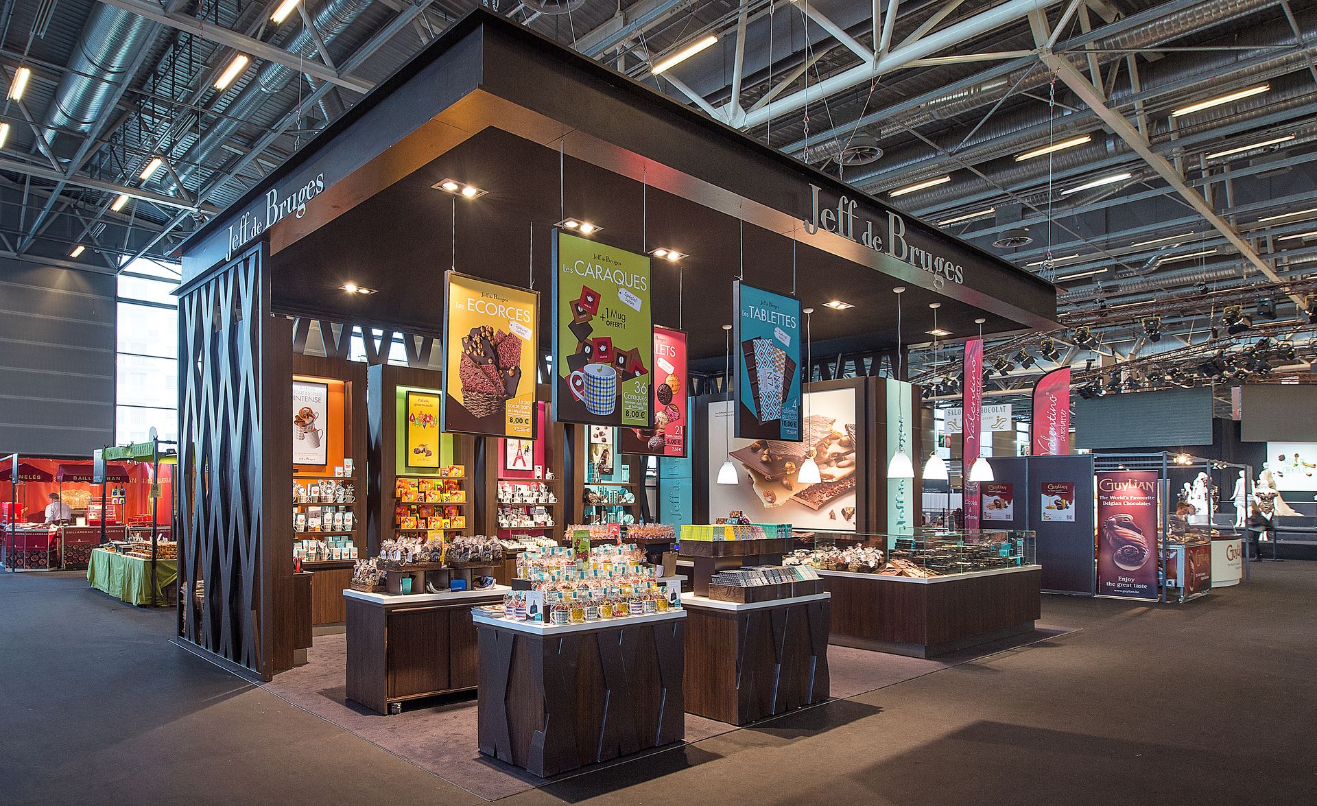Stand Jeff de Bruges de 54 m² au Salon du Chocolat 2014, réalisé par TheStandExperts