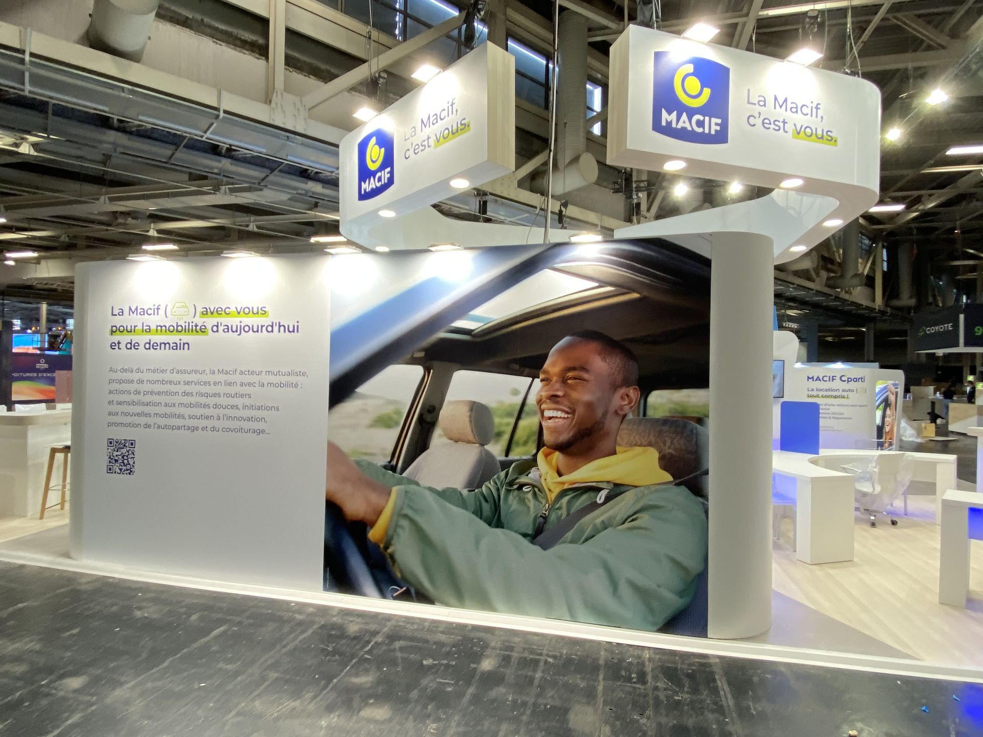 Trade show booth builder in Chicago 5 Stand MACIF 2022 conçu et fabriqué par TheStandExperts