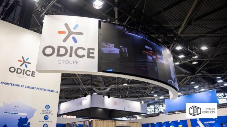 Stand ODICE sur le salon SIRHA 2023, conçu et fabriqué par TheStandExperts