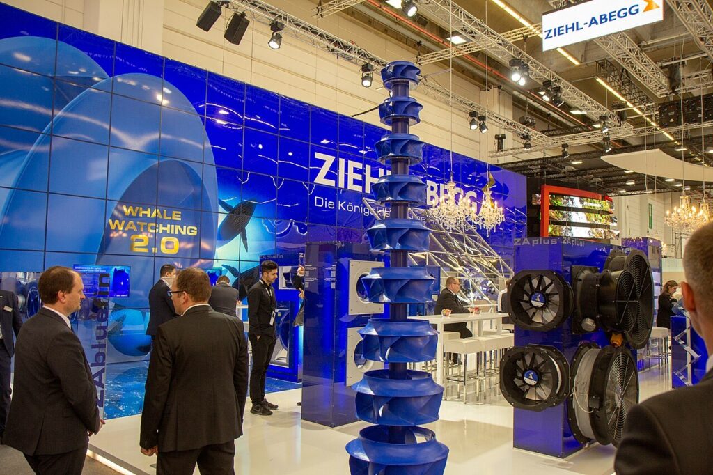 Stand d'exposant au salon ISH a la Messe Frankfurt